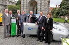 Left to right: Senan McGrath (Chief Technology Officer, ESB ecars), Norbert Vierheilig (Siemens), Dr. John Hegarty (Provost, TCD), Padraig McManus (CEO, ESB), Minister Pat Rabitte (Minister for Communication, Energy and Natural Resources), Gerry Wardell (Director Codema), Professor Margaret O'Mahony (Professor of Civil Engineering, TCD)